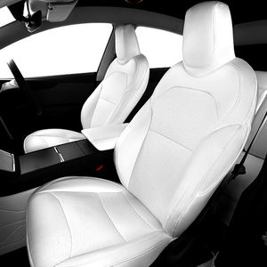 ปลอกหุ้มเบาะรถยนต์หนัง Nappa คุณภาพสูงแบบสปอร์ตสำหรับทุกฤดู รุ่น Tesla New Model Y Juniper ปี 2025 2026 แบบสั่งตัดพอดีตัว รับประกัน 1 ปี - Product Image 1