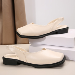 Sandales à bout ouvert pour femmes, nouvelle mode, style français, Mary Jane, semelle épaisse, rétro, commerce extérieur britannique, été, motif floral, dessus en PU, grande taille - Product Image 6