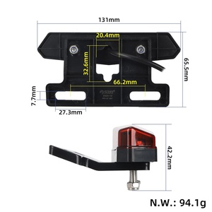 Luz Trasera KuKirin C1 Pro (B) Original para Patinete Eléctrico KuKirin C1 Pro, Luz de Advertencia Trasera LED, Especificación del Fabricante Original - Product Image 2