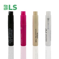 Flacon vaporisateur de parfum en plastique givré personnalisé de 6 ml, 8 ml, 10 ml, rechargeable, atomiseur fin pour voyage, emballage de parfum