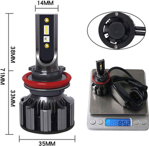 Faros LED de 12V al por Mayor, Aluminio IP68 8000LM 50W RGB, Ajuste Universal H1-H11 9004-9006, Garantía de 2 Años para Automóvil - Product Image 5