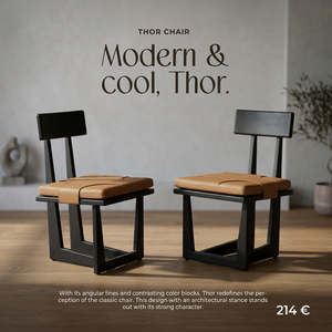 Modern Wooden <b>Dining</b> <b>Chair</b> with PU Leather Upholstered Seat Back for Hotel Restaurant Home <b>Dining</b> Rooms - Product Image 2