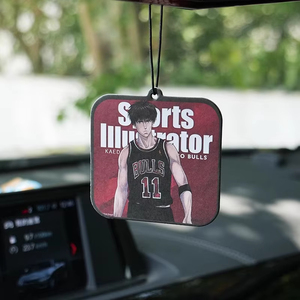 Désodorisant de voiture personnalisé 2026, design Anime Slum Dunk <span class=keywords><strong>Rukawa</strong></span> Kaede, parfum de voiture, aromathérapie, lavande, désodorisant de voiture suspendu - Product Image 1