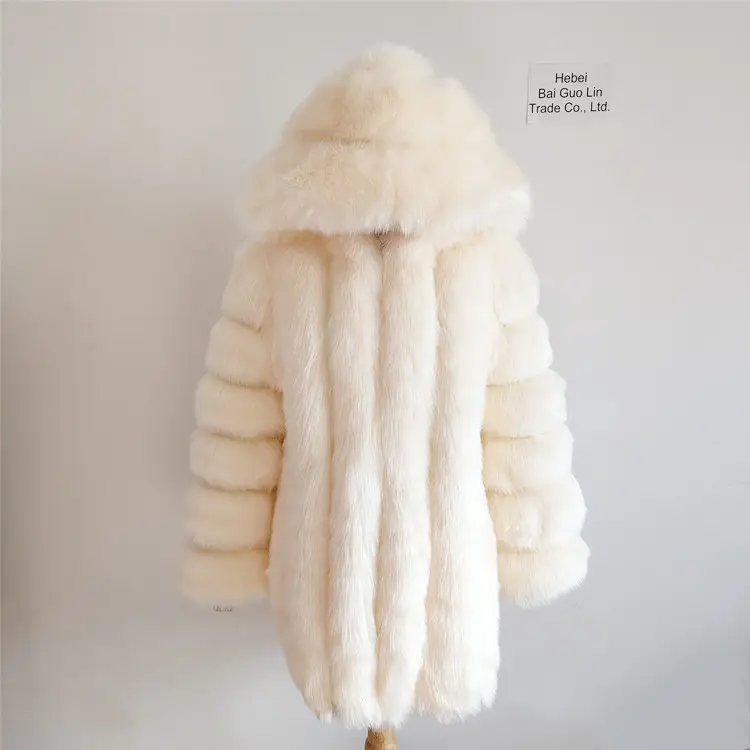 Hot Sale Ladies Outwear Jacket Hooded Fur Coat Warm Long Winter Coats Jackets For Women