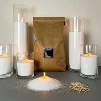 Perles de cire de bougie en sable blanc ou coloré pour enfants, cire de bougie en sable, cire de bougie perlée