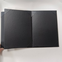 Cubiertas de menú de restaurante A4 personalizadas, carpeta con logotipo en relieve, menú, libro de cuero, 2/4/6/8, soporte de menú de vista para cafeterías, Bar, Hotel