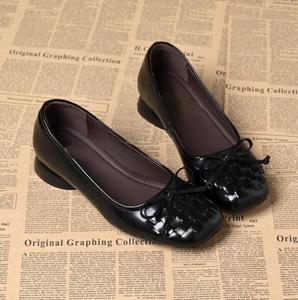 <span class=keywords><strong>Scarpe</strong></span> Mary Jane Extra Larghe da Donna, Taglia Grande, Slip-On, <span class=keywords><strong>Tacco</strong></span> Piatto, Fiocco, Punta Quadrata, <span class=keywords><strong>Scarpe</strong></span> Trendy - Product Image 3