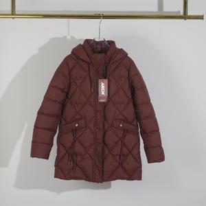 Piumino caldo di mezza lunghezza con pelliccia autunno inverno su misura sconto liquidazione inventario <span class=keywords><strong>donna</strong></span> - Product Image 6