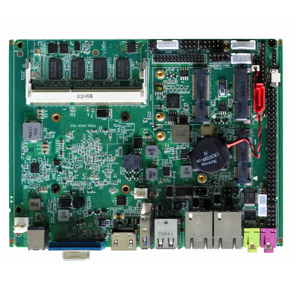 Scheda madre 4GB ram con intel J1900 N2930 CPU 2 LAN port 1xhdmi LVDS 1xVGA 3.5 "scheda madre industriale