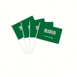 Bandera de Arabia Saudita personalizada de poliéster para ondear a mano, decorativa para eventos, para colgar en la pared, o como cubierta para el capó del coche, para eventos y regalos - Product Image 5