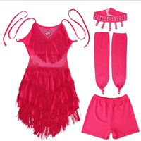 TONGYANG filles danse robe tenues Cha Cha robe enfants Tango jupe carnaval porter Latin Salsa Costumes gland danse robe