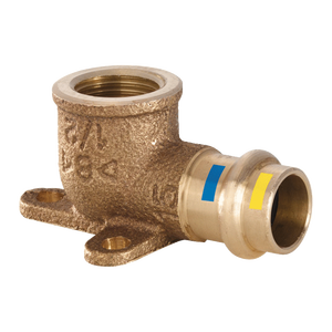 Gomito Flangiato Femmina a Pressione in Bronzo 22 X 3/4'F Prodotto per Sicurezza Idrica - Product Image 1