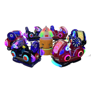 Kiddie điện giải trí đi xe di động <span class=keywords><strong>mini</strong></span> Carousel sân sau 6 chỗ điện vui vẻ đi vòng với âm nhạc - Product Image 2