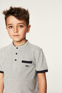 เสื้อยืดลำลองสวมใส่สบายมีกระดุมสองเม็ดปิดแบบใหม่ - Product Image 3
