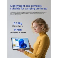 Moniteur portable LCD IPS de 16 pouces, résolution 1920x1080, luminosité 300 cd/m², fréquence de rafraîchissement 144 Hz, temps de réponse 30 ms, haut-parleur intégré