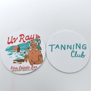 Wholesale Hot Sale Quality Assurance <strong>Personalised</strong> Eco-Friendly Disposable Paper <strong>Beer</strong> <strong>Mats</strong> Drink Coasters Home Bar Table Cup 90mm - Product Image 1