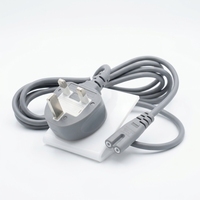 Cordon d'alimentation IEC 60320 C7 avec prise de type G 2,5A 250V pour les marchés du Royaume-Uni et du monde arabe