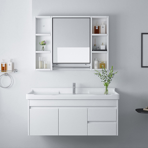Mueble de baño de madera maciza, mueble de baño blanco en Pakistán - Product Image 4
