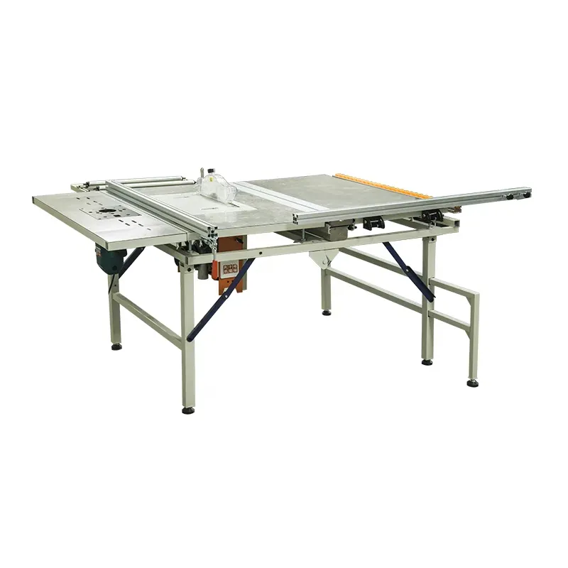 Sierra de mesa deslizante de precisión pequeña para corte de 45 y 90 grados, madera sólida y paneles de mdf