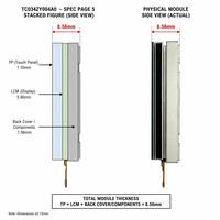 Layar LCD LED Backlit Sentuh Kapasitif 3.4 Inci 800x800 IPS Terintegrasi dengan IC G G CTP FT3427 Merek TMK MIPI DSI Smart Home