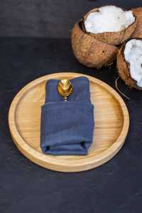 Bandeja y Platos de Madera Natural Hechos a Mano con Madera de Acacia y Mango para una Cena Ecológica - Product Image 5