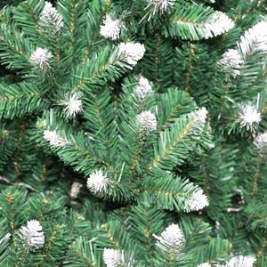 Arbre de Noël artificiel directement du fabricant, en PVC, peint à la main, blanc, avec tronc en bois pointu et base en toile de jute, pour les fêtes de Noël - Product Image 3