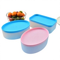 Boîte de conservation en plastique en gros d'usine, portable, à un seul niveau, scellée, style créatif, modèle CX20, boîte à lunch pour étudiant, compatible micro-ondes