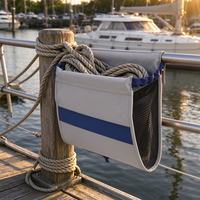 Sac de rangement pour garde-corps de bateau, organisateur de cordes de quai pour voilier, sac de rangement pour accessoires marins