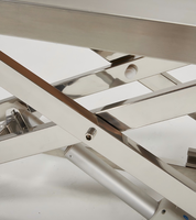 Table de toilettage pour animaux de compagnie YM-D009 entièrement en acier inoxydable, réglable, avec élévateur électrique, sûre, facile à utiliser, pratique, anti-rayures, faible bruit