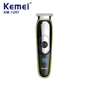 <span class=keywords><strong>Tondeuse</strong></span> à cheveux professionnelle Kemei Km-1257 600mAh à 2 vitesses réglables pour hommes, <span class=keywords><strong>lame</strong></span> auto-affûtante en acier inoxydable, écran LCD, <span class=keywords><strong>tondeuse</strong></span> à barbe, vente en gros - Product Image 6
