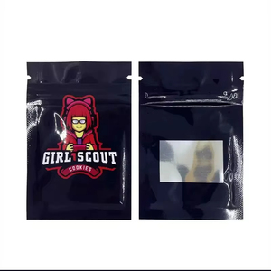 Sacchetti Personalizzati Neri Richiudibili con Tre Lati Sigillati per Caramelle Mini Buste in <span class=keywords><strong>PVC</strong></span> con <span class=keywords><strong>Finestra</strong></span> Trasparente e <span class=keywords><strong>Cerniera</strong></span> - Product Image 3