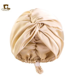 Bonnet de nuit en nylon réglable à fermeture à pression, avec bord roulé élastique, pour <span class=keywords><strong>la</strong></span> beauté et les soins capillaires - Product Image 2