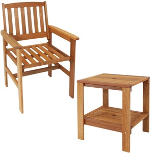 Ensemble table et chaises de patio d'extérieur avec parasol, très vendu à l'international ; tables et chaises en bois massif en gros pour - Product Image 4