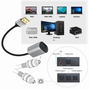 <span class=keywords><strong>สาย</strong></span>อะแดปเตอร์ USB <span class=keywords><strong>เป็น</strong></span> TosLink SPDIF <span class=keywords><strong>สาย</strong></span> USB2.0 <span class=keywords><strong>เป็น</strong></span> PCM TosLink SPDIF ตัวเมีย <span class=keywords><strong>สาย</strong></span>อะแดปเตอร์เสียง <span class=keywords><strong>สาย</strong></span>ไฟเบอร์ออปติก USB TosLink - Product Image 4