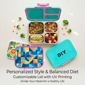 AOHEA Custom Unique Food Container Sandwich Microwave Leak Proof <b>Tiffin</b> 304 Stainless Steel Loncheras Kids Bento Lunch <b>Boxes</b> - Product Image 6