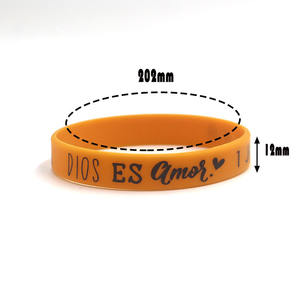 Venta caliente Biblia <span class=keywords><strong>española</strong></span> cita religiosa pulsera <span class=keywords><strong>de</strong></span> silicona adulto fe oración pulsera <span class=keywords><strong>de</strong></span> silicona - Product Image 3