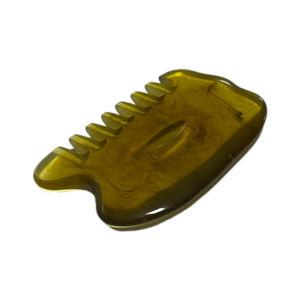 Herramientas de masaje de resina masajeador de cabeza de cuero cabelludo peine gua sha - Product Image 6
