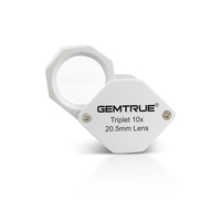 Custom Logo Diamond Loupes 10x Triplet 20.5mm Gemstone Magnifier With Premium Case
