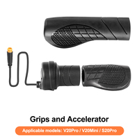 Pour vélo électrique V20, moteur sans balais 48V DC 500W, écran LCD, contrôle à onde sinusoïdale, vitesse réglable, accélérateur à double poignée