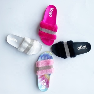 Sandales <span class=keywords><strong>arc</strong></span>-<span class=keywords><strong>en</strong></span>-<span class=keywords><strong>ciel</strong></span> pour femmes, de haute qualité, large, simple, à paillettes, strass, glissades, pantoufles pour l'afrique du sud - Product Image 6