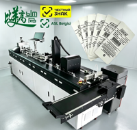 Équipement entièrement automatique pour l'étiquetage des vêtements, codage de puces RFID, marquage UV par jet d'encre, séchage à l'air pour la création d'étiquettes intelligentes BMG BMGUV48