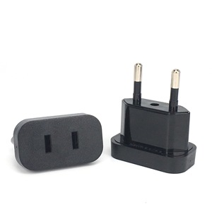 New CN chúng tôi để EU Euro Châu Âu cắm adapter 2 Vòng ổ cắm chuyển đổi du lịch Điện Power Adapter Ổ Cắm Trung Quốc để EU cắm - Product Image 1
