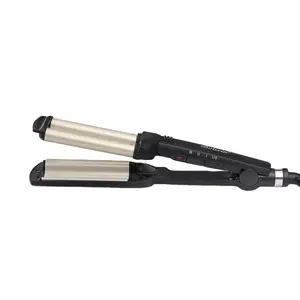 Modelador de cabelo de barril triplo modelador de cabelo modelador de cabelo com ajuste de temperatura LED
