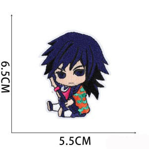 Patchs thermocollants brodés pour vêtements, style anime japonais, très populaire, motif démoniaque. - Product Image 4