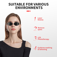 Lunettes de protection ajustables pour thérapie par lumière rouge Photon, laser de beauté, protection oculaire OPT IPL, sommeil, bronzage à la plage