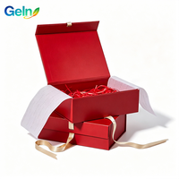 Boîte en papier rigide pliable de luxe avec logo personnalisé, matériaux recyclés, ruban en éponge, papier de soie pour l'emballage de produits cosmétiques et de cadeaux