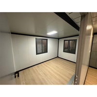 Maison conteneur de luxe préfabriquée prête à l'emploi, extensible, 20 pieds, 2, 3, 4, 5 chambres, bureau, design moderne, acier sandwich