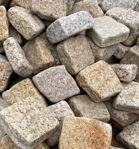 Đá Cuội Đá <span class=keywords><strong>Granite</strong></span> Tự Nhiên Đã Hoàn Thiện Màu Vàng Lát Đá Khối Đá <span class=keywords><strong>Granite</strong></span> Cho Đường Lái Xe - Product Image 5