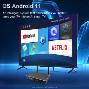 Boîtier <span class=keywords><strong>TV</strong></span> intelligent Canzone Amlogic S928X 8K <span class=keywords><strong>Android</strong></span> 11 Quad Core 5G WiFi pour lecteur multimédia audio DTS EU - Product Image 3