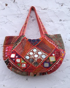 Affordable <b>Boho</b> Canvas <b>Bags</b> Hand Embroidered Banjara Shoulder <b>Bag</b> Purse Colourful Bohemian Lightweight Large Capacity - Product Image 1